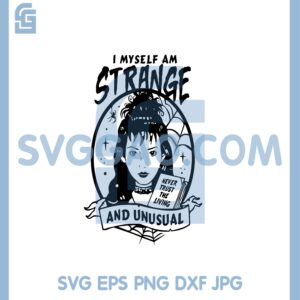 I Myself Am Strange And Unusual Svg, Halloween Girl Face Sexy File Svg