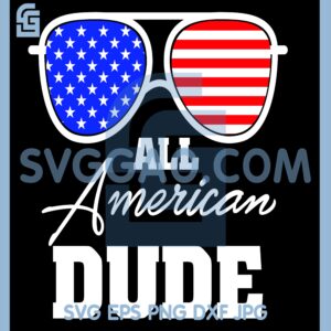 All American Dude Sunglasses USA SVG