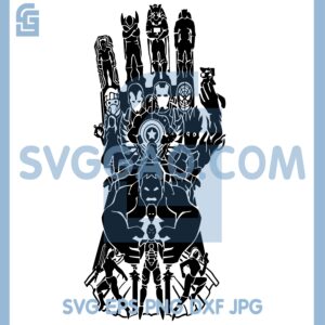Avengers Infinity War SVG, Thanos Infinity Gauntlet SVG, Marvel Avengers Endgame SVG