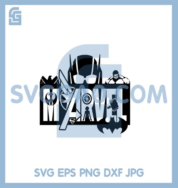Avengers Heroes Logo Svg, Heroes Shirt Svg, Logo Marvel And Batman Svg