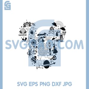 Disney All Thing Funny Svg, Disney Mickey Head Svg, Disney All Svg