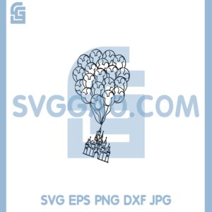 Castle Balloon Disney Svg, Adventure Is Out There Svg, Up The Movie Svg