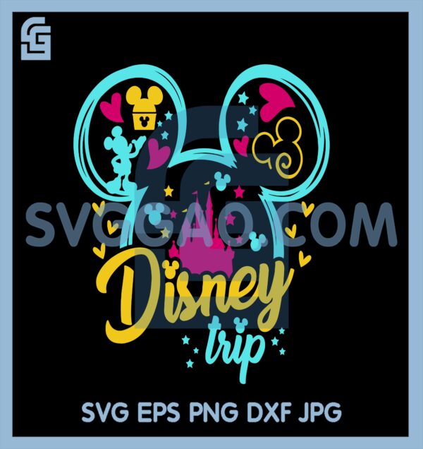 Disney Family Trip For Cricut Svg, My First Trip To Svg, Mouse Finrt Trip Svg