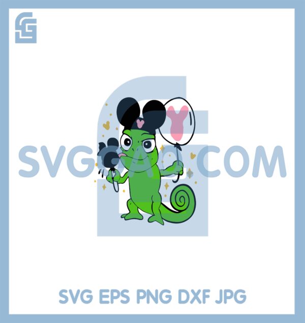 Disney Pascal Svg, Mouse Tangled Svg, Rapunzel Mickey Balloon Svg
