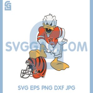 Donald Duck Cincinnati Bengals New Svg, Donald Duck Sport Svg, Duck Bengals Svg