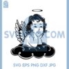 Baby Angel Wings Svg, Praying Baby Svg, Angel Baby Boy Svg