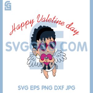 Baby Benito Holding Sad Heart Svg, Baby Cupid SVG