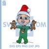 Baby CoComelon Christmas Svg, CoComelon Santa Svg, CoComelon Cookies Svg