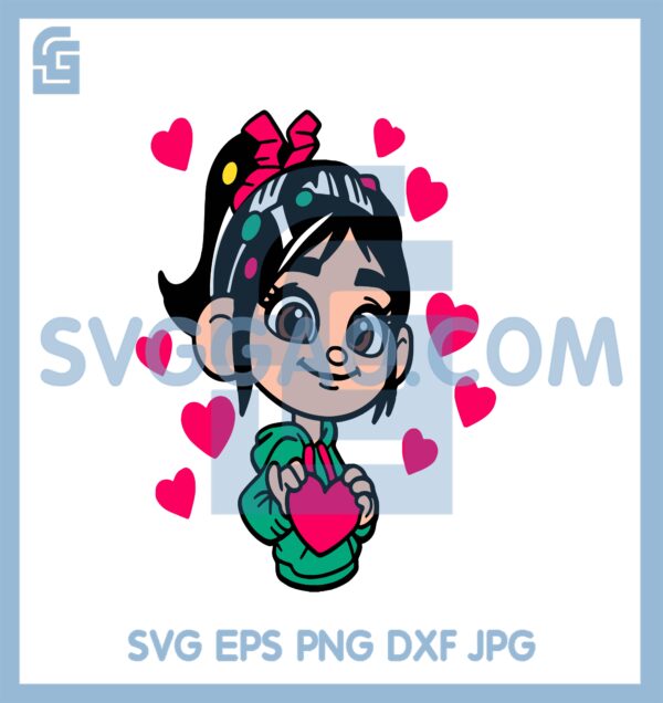 Baby Girl Hugs Heart Svg, Little Girl Svg, Husg Heart Svg