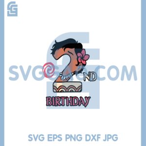 Baby Moana Birthday Svg, 2nd Birthday Moana Svg