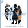 Baby With Angel Wings Chill Svg, Feather Hair Baby Svg, Orange Svg copy