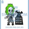 Cute Horror next to the spooky Bat Svg, Horror Baby Svg