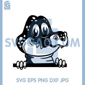 Cute Peeking Alligator Svg, Baby Alligator Clipart Svg, Wild Lake Animal Svg