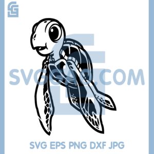Cute Turtle Svg File, Turtle Svg, Turtle Clipart, Cute baby Turtle Svg, Sea turtle Svgg