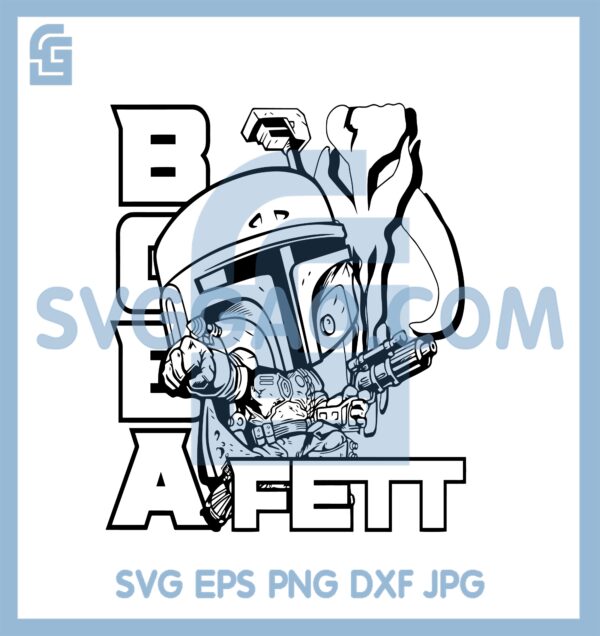 Chibi The Book Of Boba Fett Svg, Baby Boba Fett Svg, Cute Boba Fett Svg