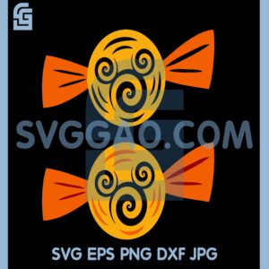 Halloween Candies Mickey Swirl Svg, Candies Mouse Svg, Candies Svg