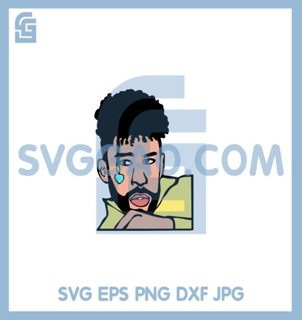 Bad Bunny Frames Svg, Bad Bunny Pop Svg, Bad Bunny Boy Svg