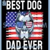 Best Dog Dad Ever Pitbull SVG