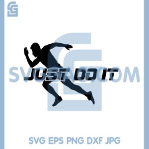 Boy Running Just Do It Svg, Boy Running Svg, Running Logo Niker Svg