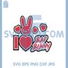 Bad Bunny I Love Bad Bunny Logo Svg, Bad Bunny Love Svg