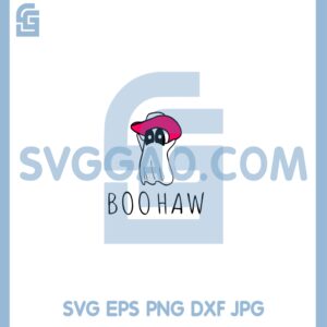 Boo Haw Halloween Cute Svg, Funny Halloween Shirt Svg, Cowboy Ghost Svg