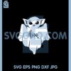 Ghost Boo Baby Yoda Svg, Boo Baby Yoda Svg, Boo Happy Halloween Svg
