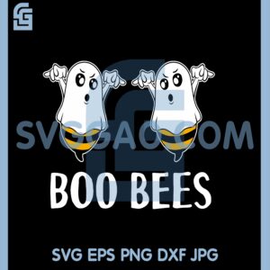 Ghost Boo Bee Svg, Boo Bees Halloween SVG, Breast SVG, Boo Bees Halloween New SVG