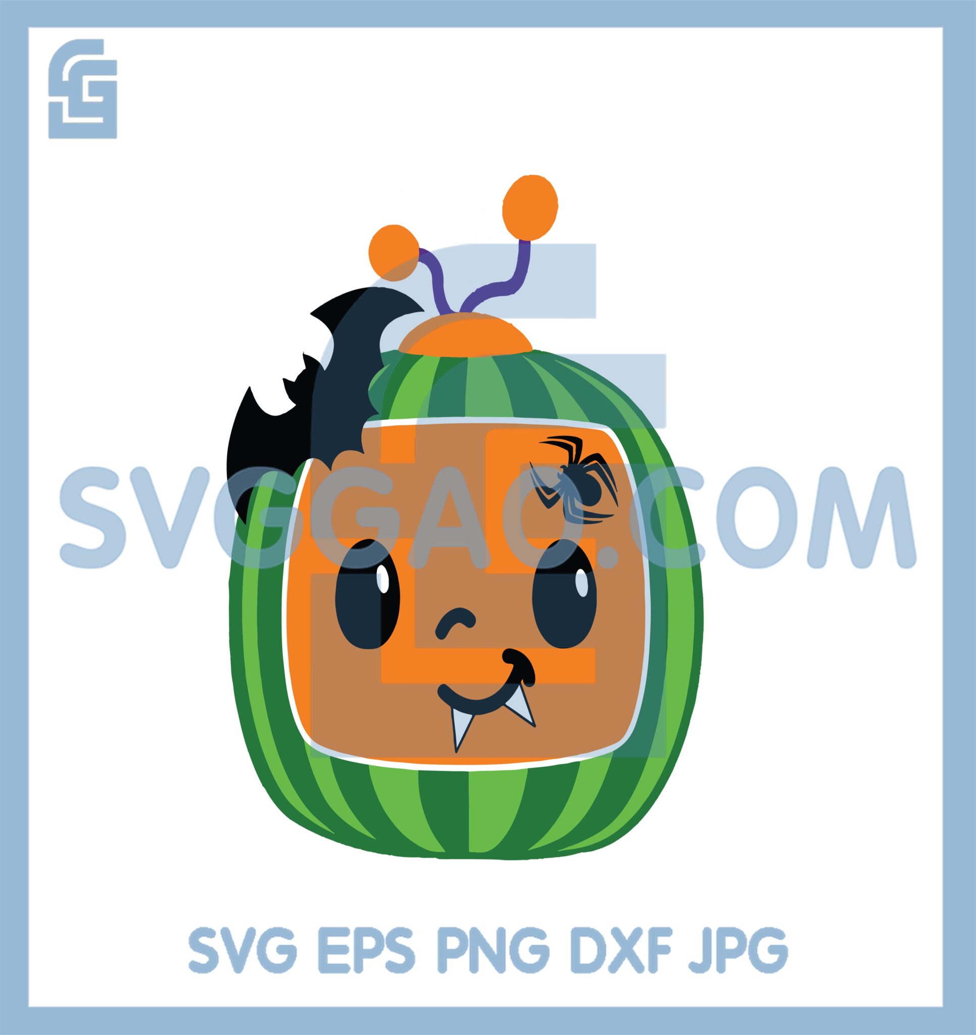 Cocomelon Pumpkin Carving Stencil