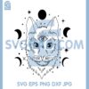 Cat Angel Sun Moon Svg, Mystical Witchy Black Cat Svg, Celestial Cat Svg