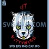 Cat Clown Cit Kittywise Svg, Halloween Design File Svg, Halloween Svg