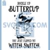 Cat Witch Svg, Buckle Up Buttercup You Just Flipped My Witch Switch Svg, Halloween Svg