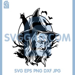 Cat Witch Svg, Ugle Witch Svg, Witch Svg, Angry Witch svg, Cat Svg