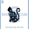 Celestial Cat Star Svg, Moon Phase Mystical Celestial Boho Svg, Mystical Moon Svg