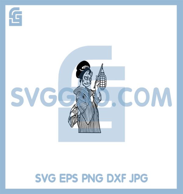 Geshia Mask Cat Svg, Geshia Svg, Geshia Mask Svg