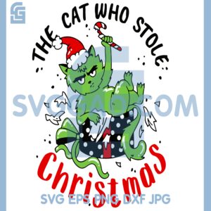 Grinch Cat Dress Up Svg, Cat Grinch Christmas Svg, Grinch Cat Svg