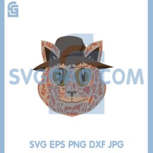 Halloween Freddy Krueger Kitty Cat Svg, Nightmare Cat Svg, Cat Freddy Krueger Svg