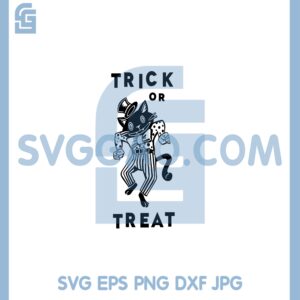 Cat Clown Trick Or Treat Svg, Halloween Black Cat Clown Svg