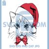 Cat Christmas Bow Svg, Christmas Cat Svg, Christmas Bow Svg