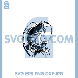 Catfish Fishing Hock Svg, Catfish Svg, Catfish Clipart Svg
