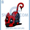 Deadpool Cat Svg, Deadpool Cute Svg, Cat Hero Deadpool Svg