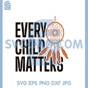 Dream Every Child Matters Svg, Save Children Quote with Dream Catcher SVG