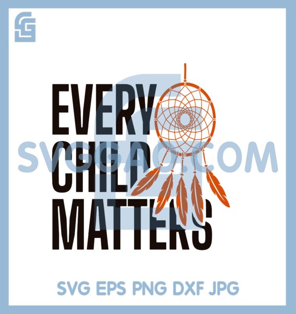Dream Every Child Matters Svg, Save Children Quote with Dream Catcher SVG