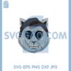 Halloween Michael Myers Kitty Cat Svg, 80s Horror Movie Killers Svg, Cat Face Michael Myers Svg