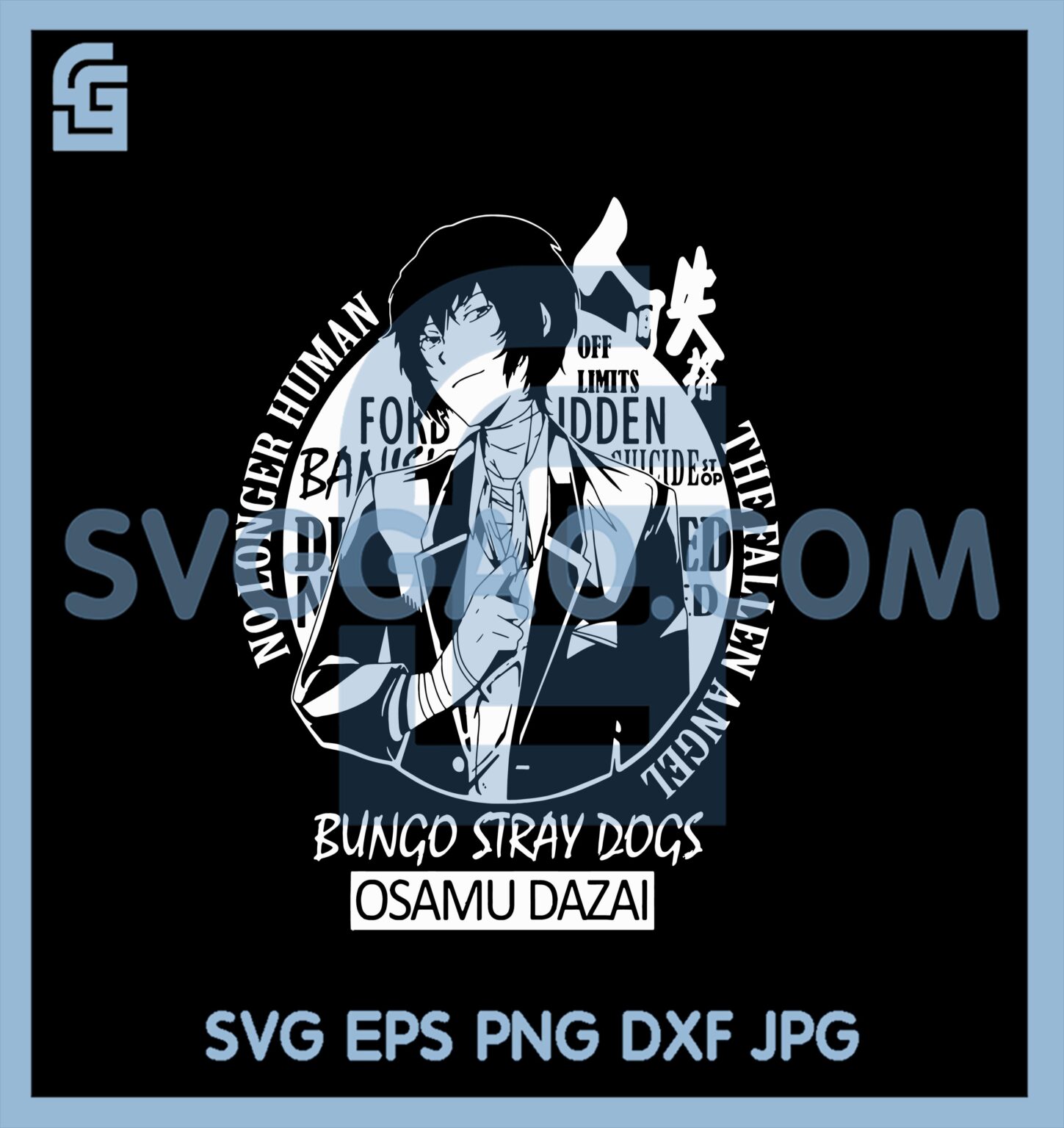 Bungou Stray Dogs Svg, Osamu Dazai Svg, No Longer Human Svg – SVGGAO