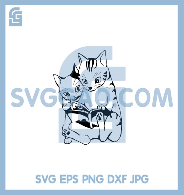 Cat Book SVG