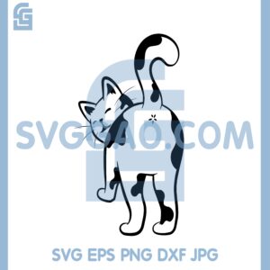 Cat Butt Funny Svg File, Cute kitty Svg, Cat Butt Svg