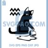Cat Falling Cup Of Coffee Svg, Cat Crest Spilled Coffee Cup Svg