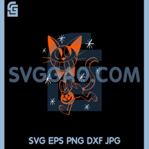 Cat Keep Pumpkin Svg, Vintage Halloween Cat Svg, Vintage Cat Halloween Svg
