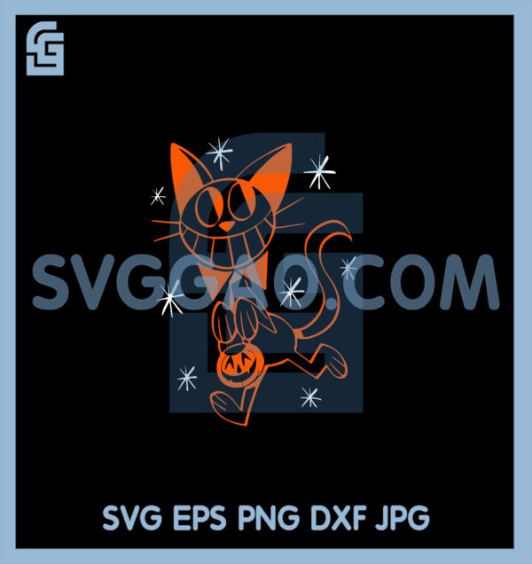 Cat Keep Pumpkin Svg, Vintage Halloween Cat Svg, Vintage Cat Halloween Svg