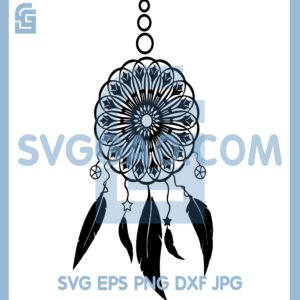 Catcher Feathers Wall SVG